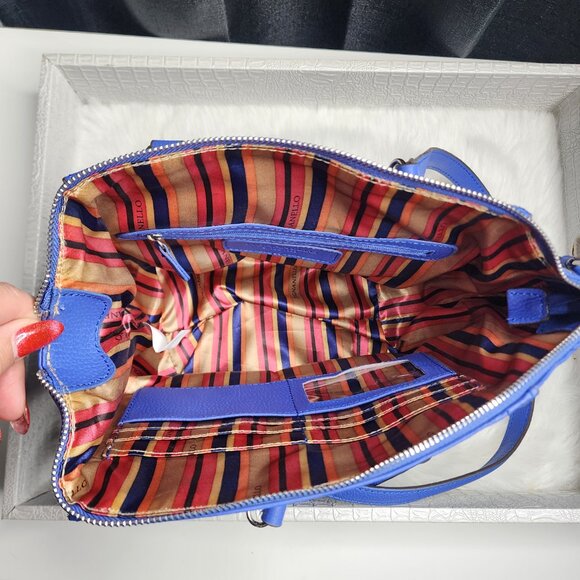 Tignanello lapis Blue pebbled leather satchel - Picture 12 of 12